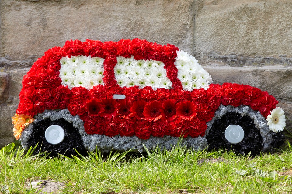 Flower Delivery Liverpool Classic Car Funeral Tribute