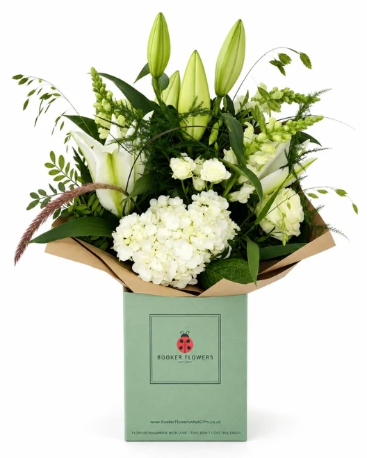 Wonderful White Rose Hydrangea and Lily Bouquet Wonderful White Rose Hydrangea and Lily Bouquet