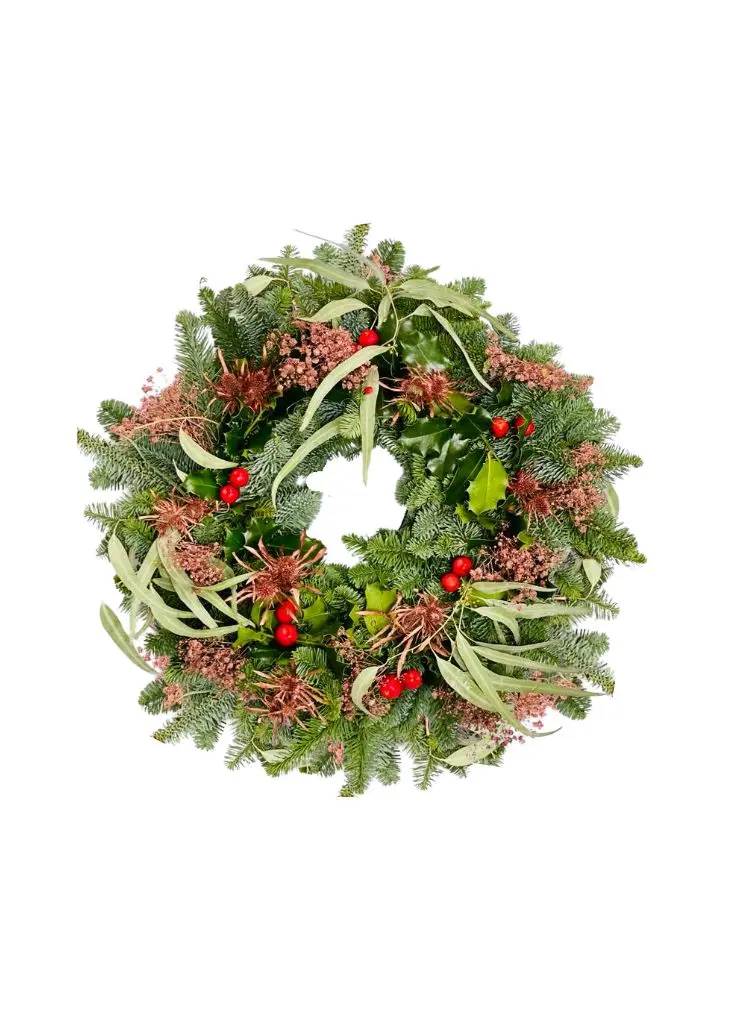 Copper Kisses Luxury Christmas Door Wreath - Standard