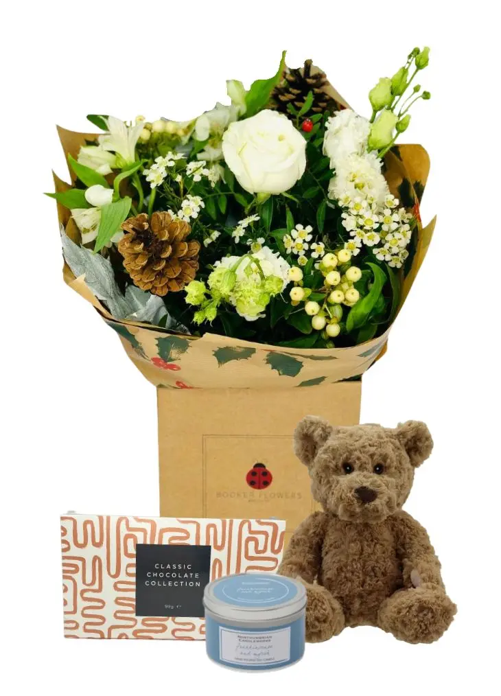 Happy Christmas Flowers Gift Set