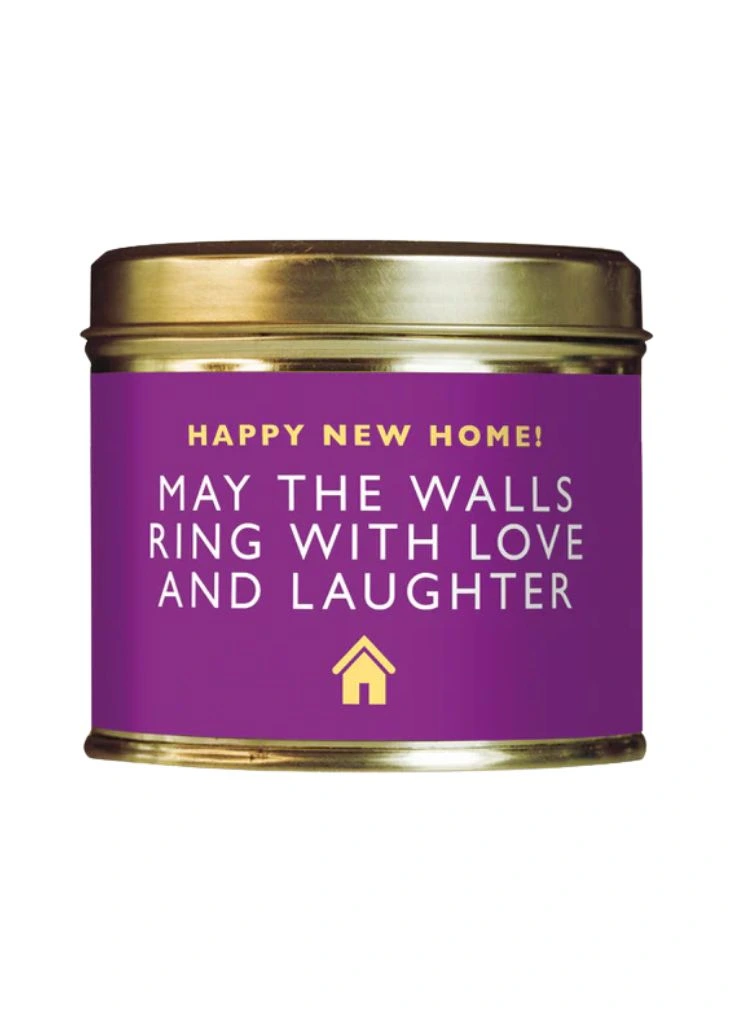 Happy New Home Large Tin Scented Candle UK