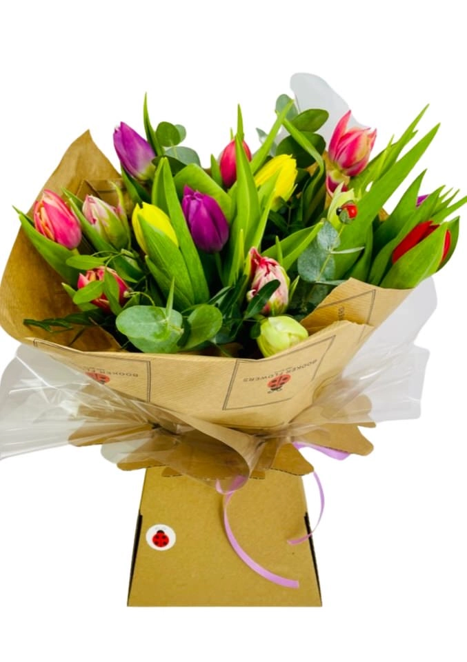 Mothers Day Bright and Beautiful Tulip Bouquet