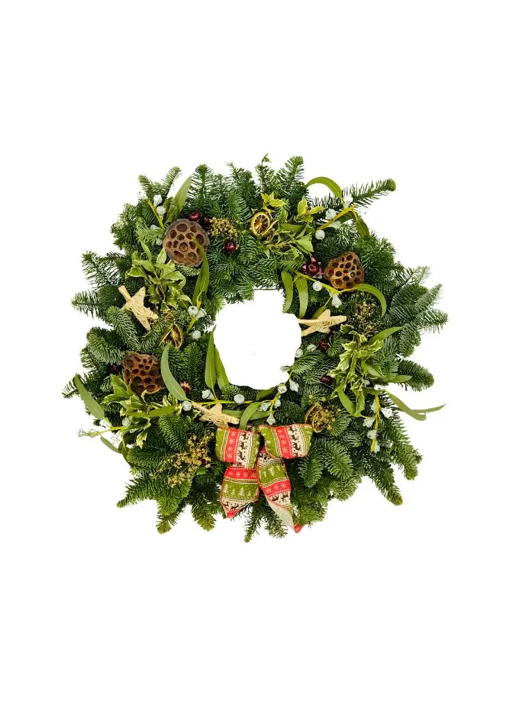 Natural Nordic Luxury Christmas Door Wreath - Standard